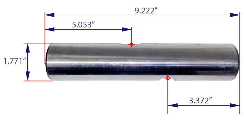 Dimensiones de Perno de Dirección KB-736DC