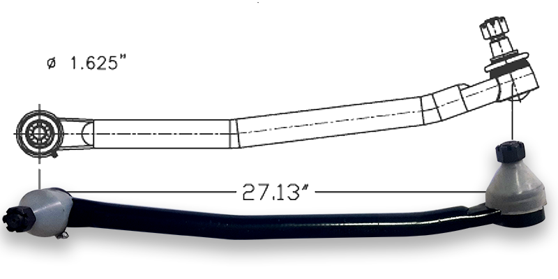 USK-BR14-17288-000 BRAZO LONGITUDINAL FREIGHTLINER